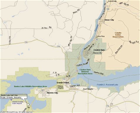 Grand Coulee Dam Area Weather Maps