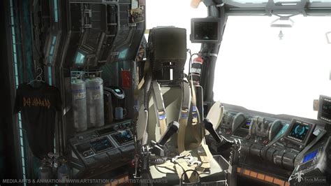 ArtStation - Tyler Moore | Spaceship Cockpit