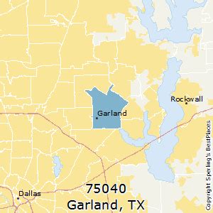 Garland Zip Code Map – Map Vector