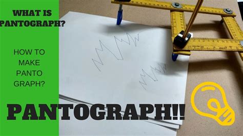 what is pantograph | how to make pantograph | DIY | drawing montage ...