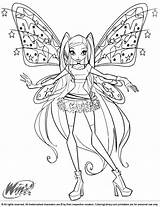 Winx Club Coloring Book Pages sketch template