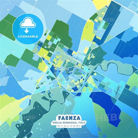 Faenza Map Print Template | Map vector, Print templates, Map print