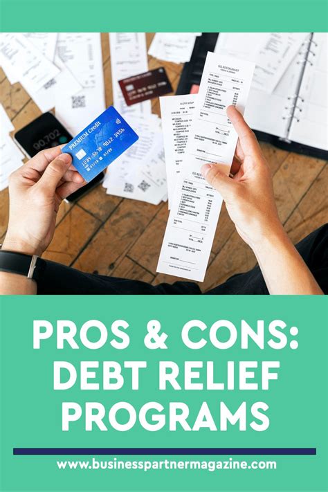 Pros cons debt relief programs – Artofit