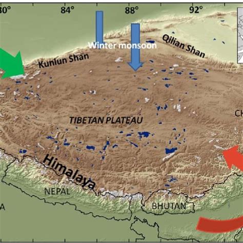 Tibetan Plateau Landform Map