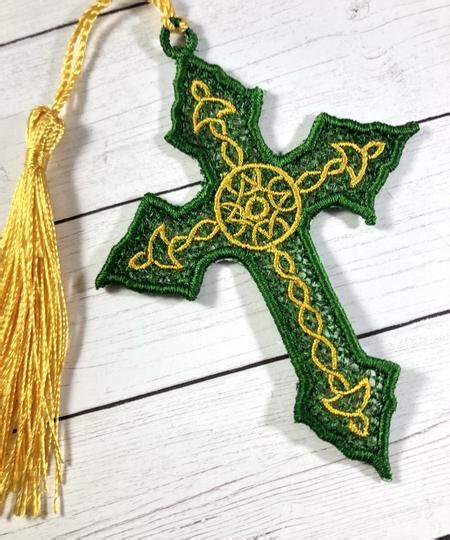 Celtic Cross Free Standing Lace Embroidery - 4x4 - Products - SWAK Embroidery