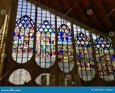 Interior of Church of St Joan of Arc, Rouen, France Editorial Image - Image of church, europe ...