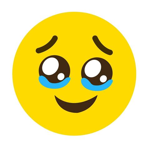 Smiley Emoji In Tears Vector Set Smileys Yellow Face In Crying Sad ...