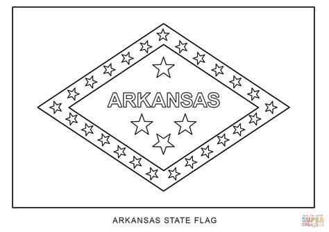 Arkansas Flag Coloring Page Coloring Pages