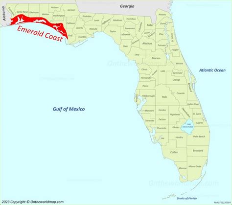 Emerald Coast Map | Florida, U.S. | Detailed Maps of Emerald Coast