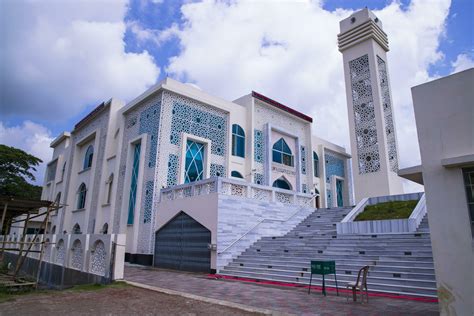 Most Beautiful architecture Model Mosque in Bangladesh with a White ...