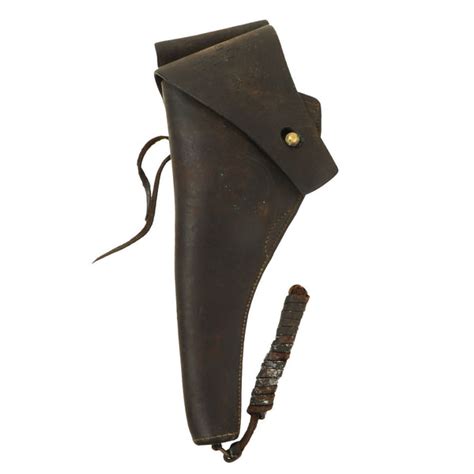 Original Pre-WWI U.S. 11th Cavalry Marked Leather Holster for S&W M190 – International Military ...