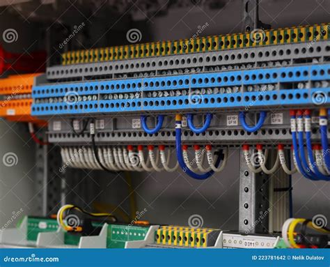 Connecting through-pass Electrical Terminals Stock Photo - Image of ...