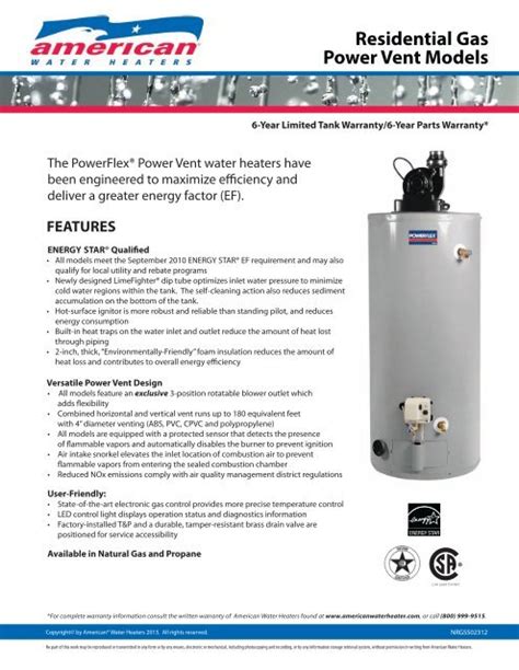 American Water Heater Warranty Check