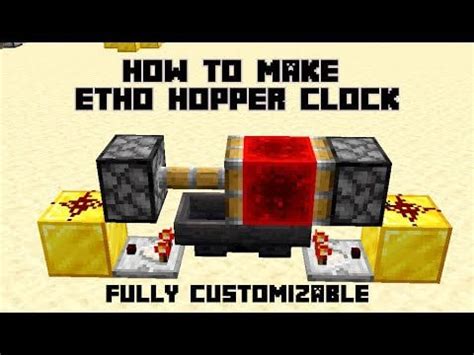 How to make an Etho hopper clock (Tutorial) : r/redstone