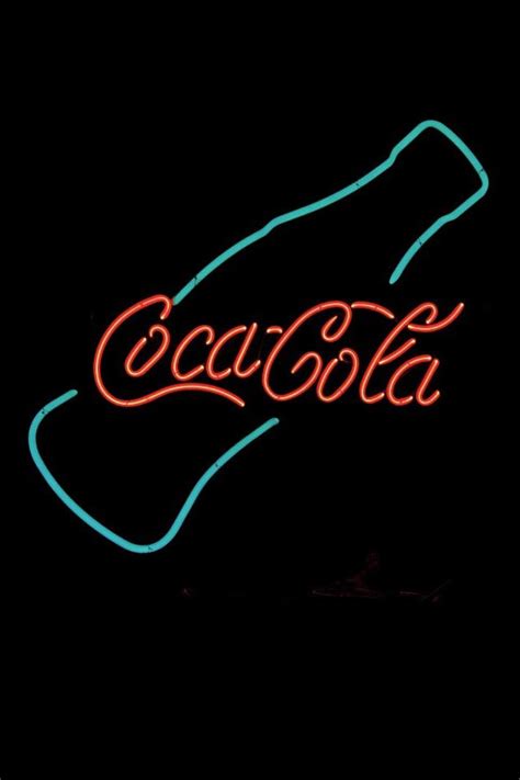 Coca Cola Neon Sign Logo iPhone 4s Wallpapers Free Download