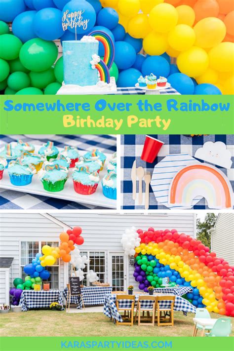 Kara's Party Ideas Somewhere Over the Rainbow Birthday Party | Kara's ...