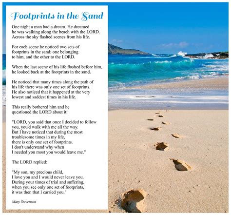 Footprints In The Sand Printable - Printable Word Searches