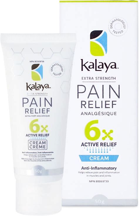 KaLaya 6X Extra Strength Pain Relief Cream with Arnica for Arthritis, Joint, Muscle, Back, Neck ...