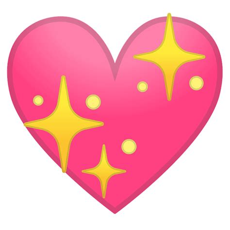 Sparkling heart emoji clipart. Free download transparent .PNG | Creazilla