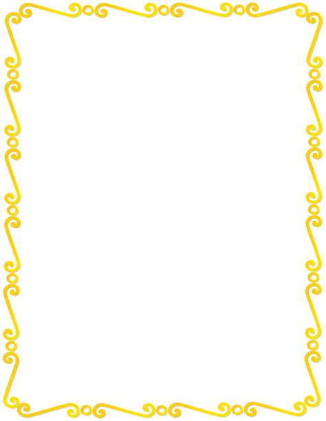 Yellow Border Clipart Clip Art Library | Images and Photos finder