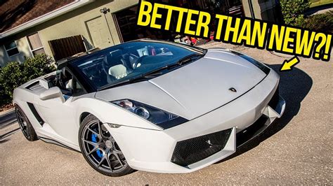 My Cheap Lamborghini's "Budget" Paint Job Looks AMAZING! - YouTube