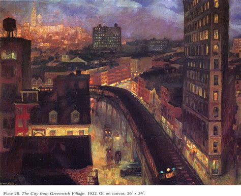 The City from Greenwich Village, 1922 - John French Sloan - WikiArt.org