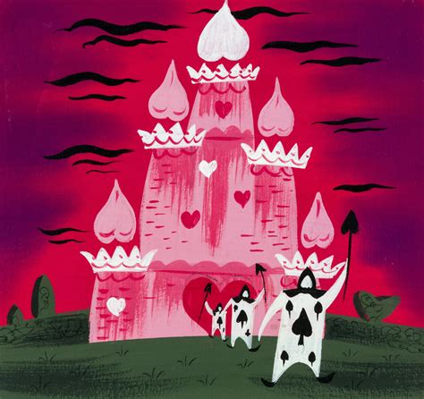 Red Queen's Castle concept art from Alice in Wonderland by Mary Blair | Alice in wonderland ...