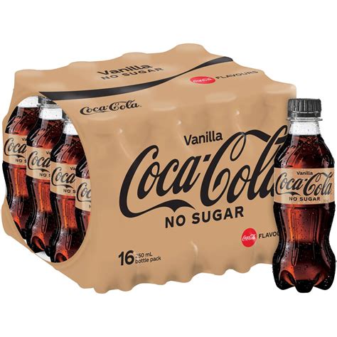 Coca-cola Vanilla No Sugar Bottles 250ml X 16 Pack | Woolworths