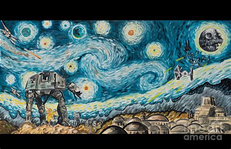 Star Wars Starry Night Painting by James Holko - Pixels