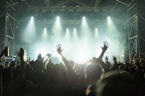 Crowd At A Rock Concert by Ibex.media