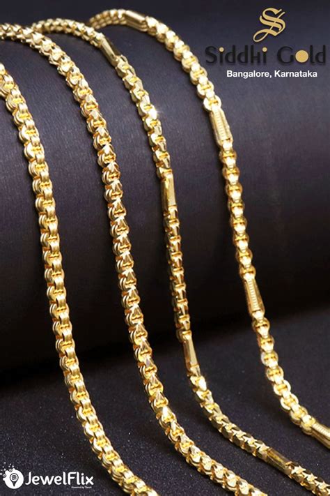 Most Elegant and Unique Craft of Gold Chain Designs | Gold chain design, Gold chains for men ...