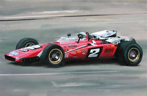 Mario Andretti Indy 500 Winner Painting by Steve Jones