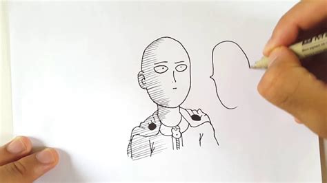 Drawing Saitama (real time) - YouTube