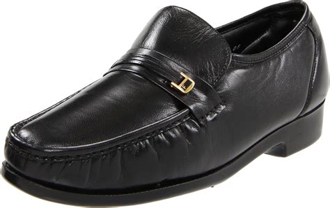 Florsheim RIVA Mens Black Leather Slip On Loafers Business Dress Formal ...