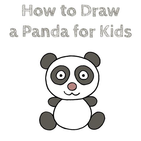 How to Draw a Panda for Kids - How to Draw Easy