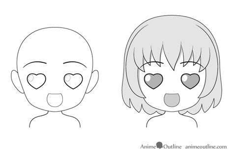 16 Drawing Examples of Chibi Anime Facial Expressions - AnimeOutline