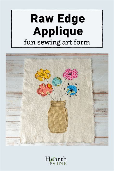 Raw Edge Applique a Fun and Easy Fabric Craft Idea