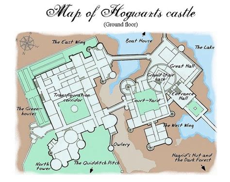 Hogwarts map | Harry potter castle, Hogwarts map, Harry potter hogwarts ...