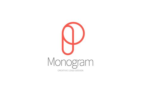 P monogram logo | Creative Market