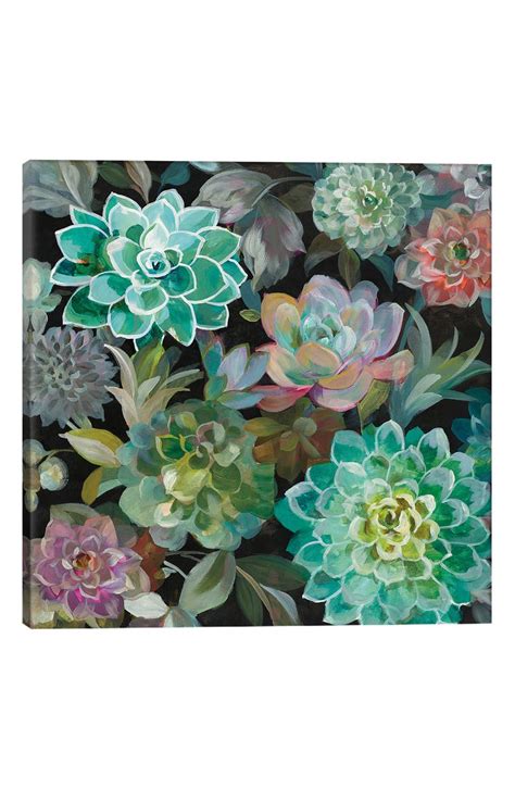 iCanvas Floral Succulents by Danhui Nai Giclée Print Canvas Art | Nordstrom