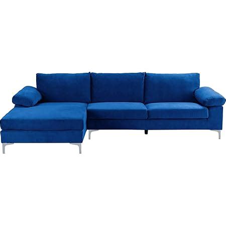 Amazon.com: Legend Vansen Modern Large Velvet Fabric sectional for ...