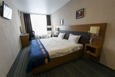 Sleeping Bed in a Hotel Room. New Hotel Room Stock Image - Image of ...