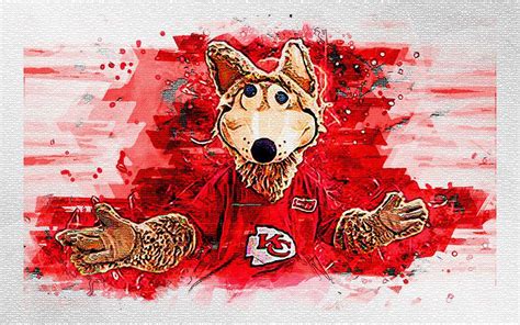 Kc Wolf Mascot Kansas City Chiefs Nfl Usa Mixed Media by Miller Ebony | Fine Art America