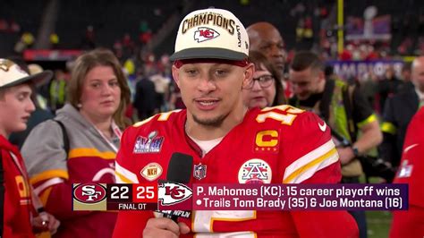 Patrick Mahomes Super Bowl LVIII Post Game Interview - YouTube