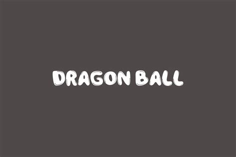 dragon-ball-free-font-01 | Fonts Shmonts