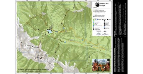 Island Lake Lodge Hiking Trail Map 2023