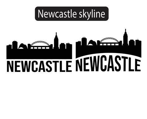 Newcastle city skyline silhouette vector illustration 8630376 Vector Art at Vecteezy