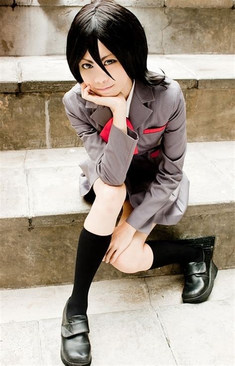 Bleach Cosplay Costumes: Bleach Rukia Kuchiki Cosplay in School Uniform