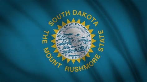 South Dakota State Flag 1622296 Stock Video at Vecteezy