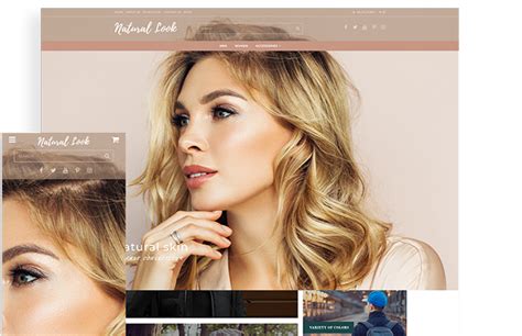 Makeup Website Template - 3dcart